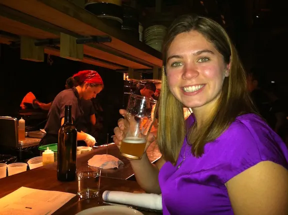 Cheesing hard at Girl and the Goat in Chicago where I first tasted Kohlrabi