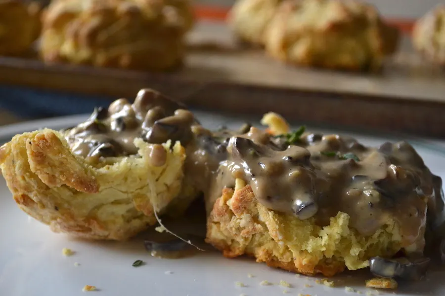 Biscuits and Mushroom Gravy
